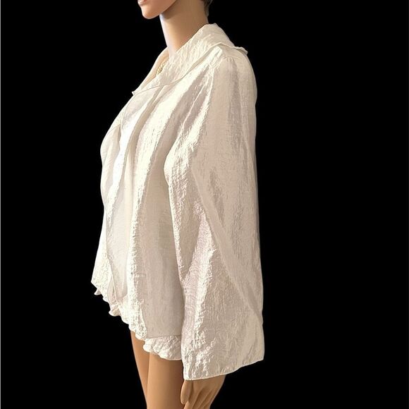 Two Pieces- CTC Carol Turner Collection Women’s Size Large White Tank and Jacket - Picture 2 of 11